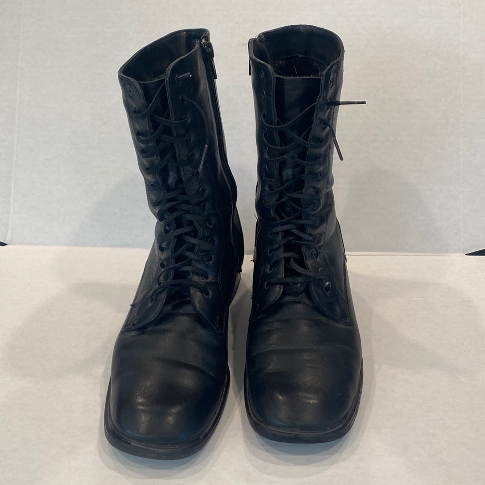 Santana Canada Black Leather Lace Up
Boots Women's Size 8.5